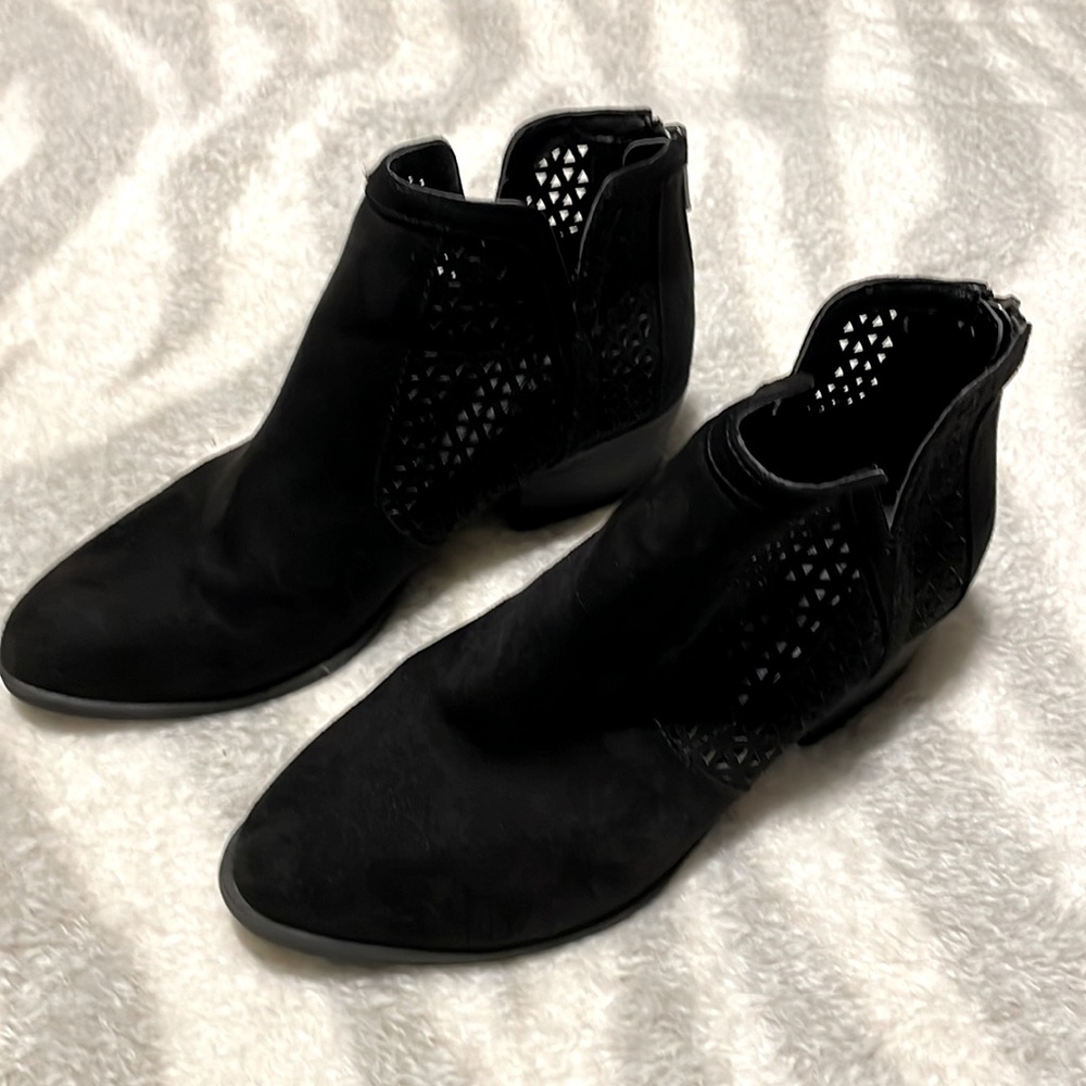 Madden Black Ankle Boots, Size 6.5